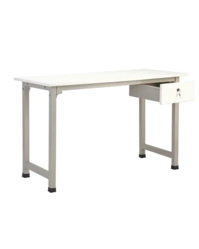 White Office Table with Drawer on Rent in Pune