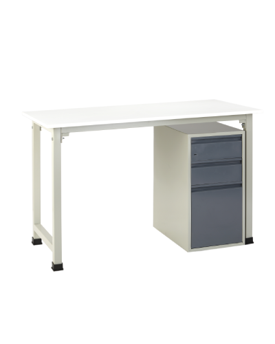 White Executive Table with Pedestal on Rent in Pune